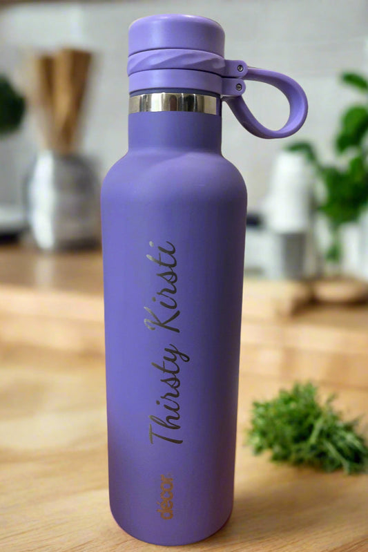 Custom Name Engraved Insulated Stainless Steel Water Bottle 750ml