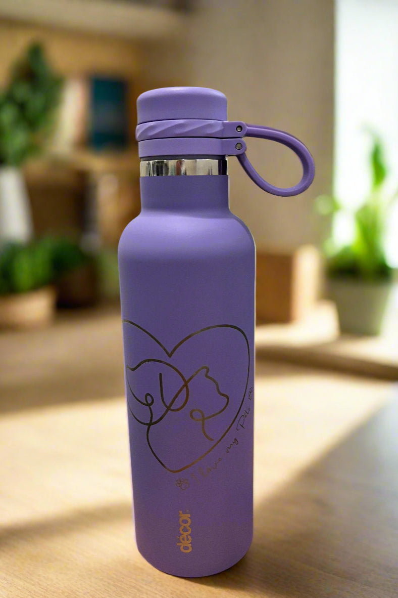 Custom Engraved Funky Banana Designs Insulated Stainless Steel Water Bottle