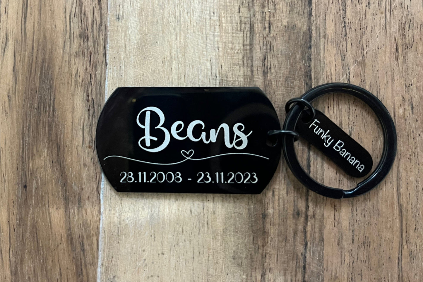 Pet pawprint keyring