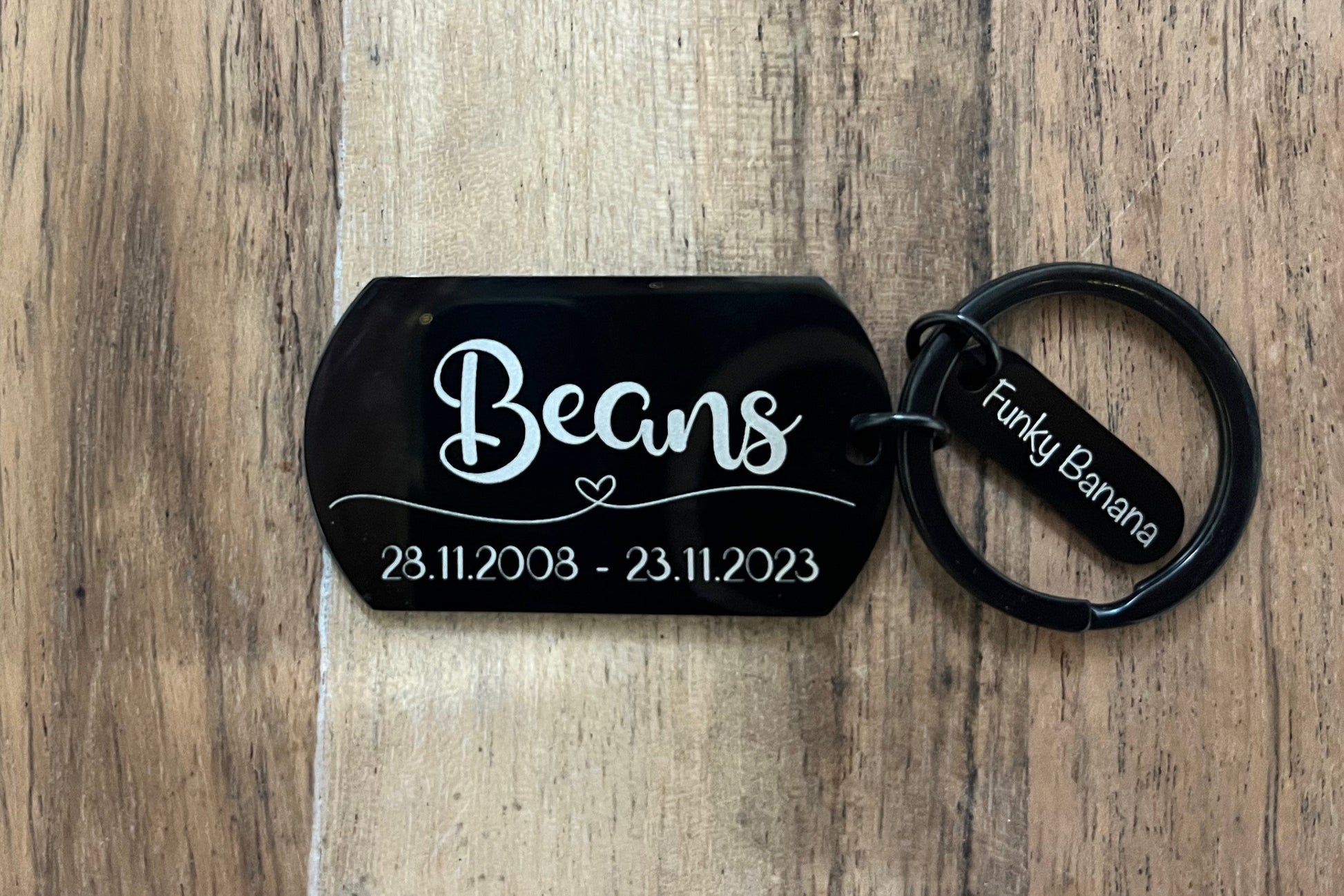 Pet pawprint keyring