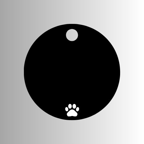 Custom Round Pet Tag Classic