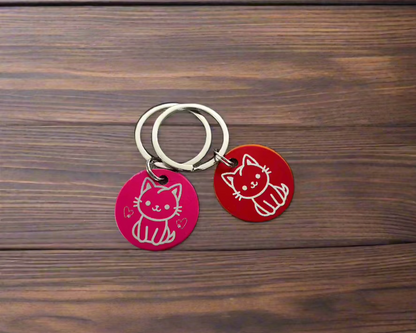 Custom Round Pet Tag Cute