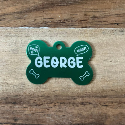 Custom Bone Shaped Pet tag