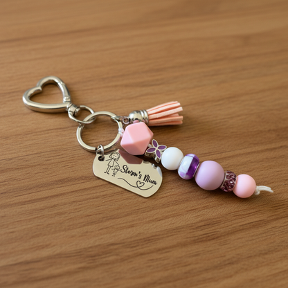Personalised laser engraved keyring