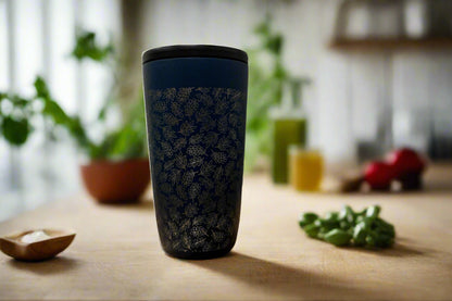 Laser engraved travel mug