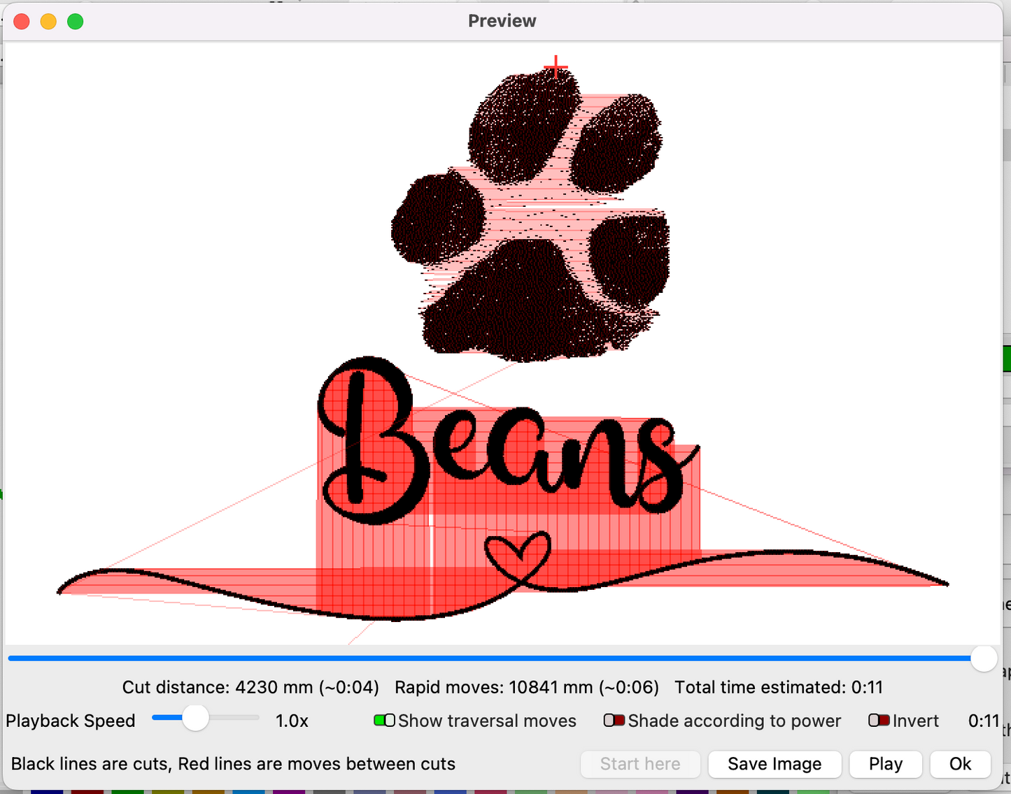 Custom Pet Memorial Paw Print Keyring