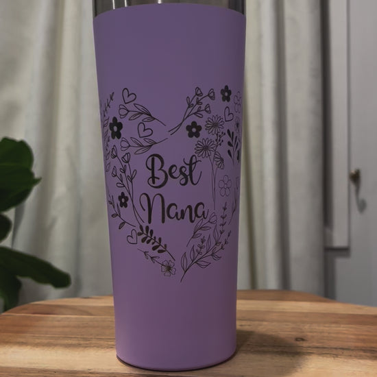 Personalised laser engraved insulated extra large cup